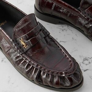 New Saint Laurent Le Loafer Supple Eel Size 38